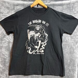 Murder Apparel Black Graphic Tee for Men